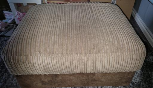 Buy & Sell Woodside Estate Central Bedfordshire - Photos for Beige corduroy footstool