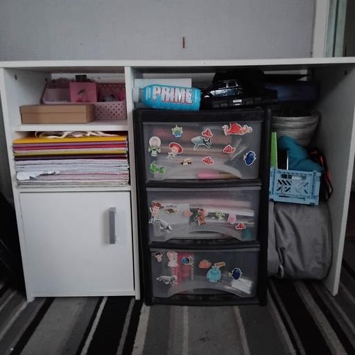 Buy & Sell Kings Norton Birmingham - Photos for white desk with cupboard and shelf