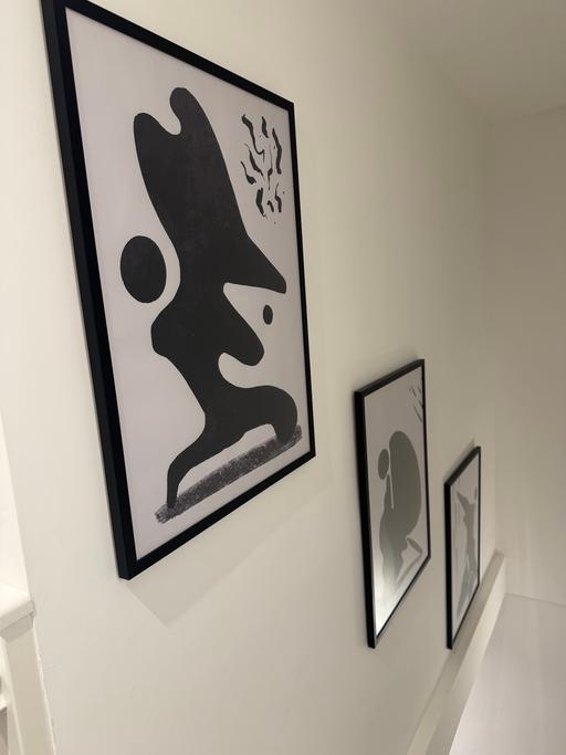 Buy & Sell Newham East London - Photos for Set of 3 abstract framed prints