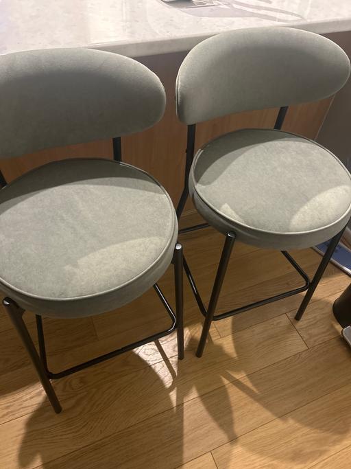 Buy & Sell Lea Preston - Photos for 2 x sage colours bar stools