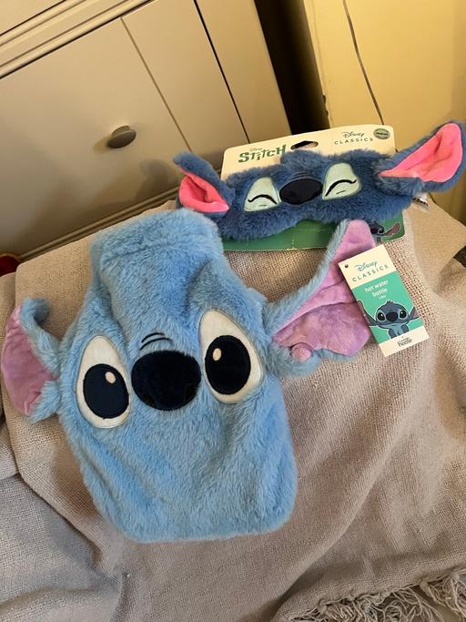 Buy & Sell Hetton-Le-Hole Sunderland - Photos for Stitch Water Bottle & Eye Mask ( New )