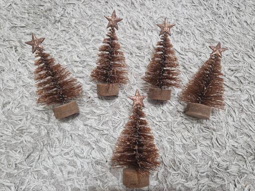 Buy & Sell Hall Green Birmingham - Photos for set of 5 bronze glitter Christmas trees