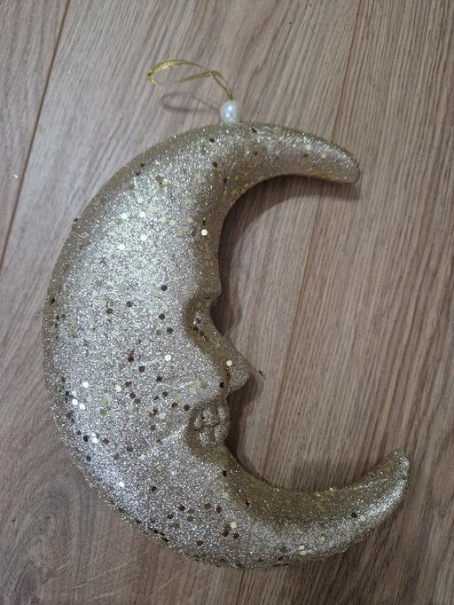 Buy & Sell Hall Green Birmingham - Photos for gold glitter moon hanging Christmas decor