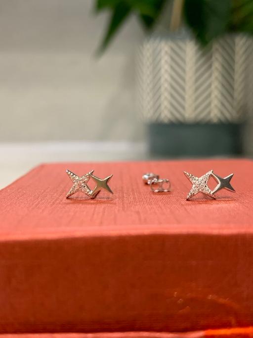 Buy & Sell West Hendon North West London - Photos for 925 sterling silver double star stud earrings