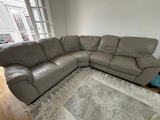 Buy & Sell Northampton West Northamptonshire - Photos for Large Corner Leather Sofa – Great Condition