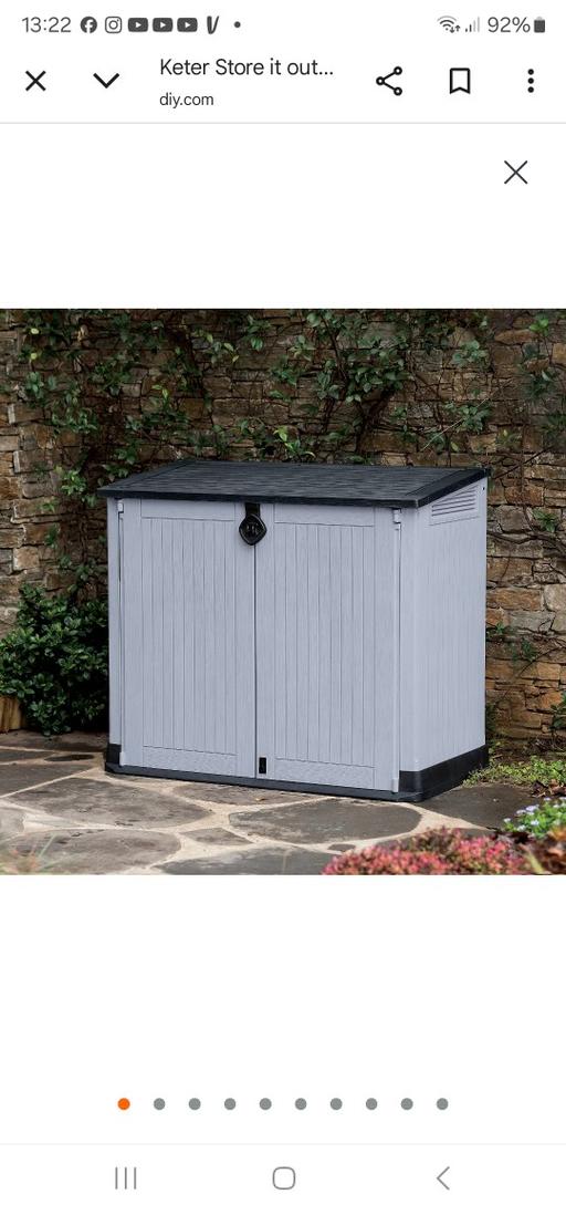 Buy & Sell Britannia Enterprise Park Lichfield - Photos for Keter 880L Big Storage Shed - Used & Assembl