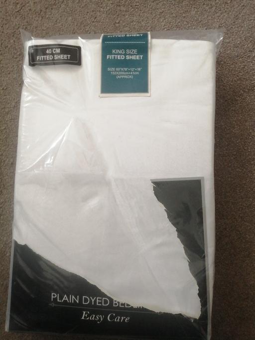Buy & Sell Moseley Village Wolverhampton - Photos for New white king size fitted sheet