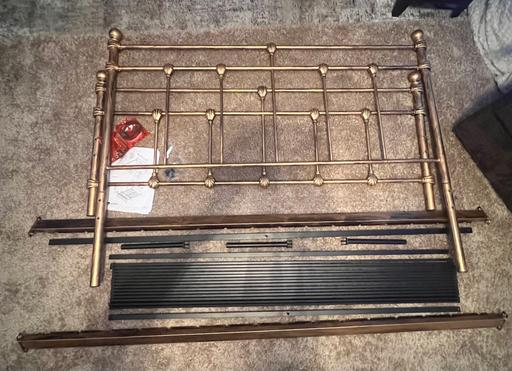 Buy & Sell Withington Manchester - Photos for New, metal antique brass king size bed