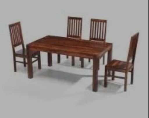 Buy & Sell Bloxwich Walsall - Photos for solid wood dining table and chairs 4x