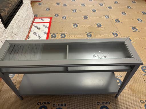 Buy & Sell Sedgley Dudley - Photos for Grey console table 54inch x14 with glass