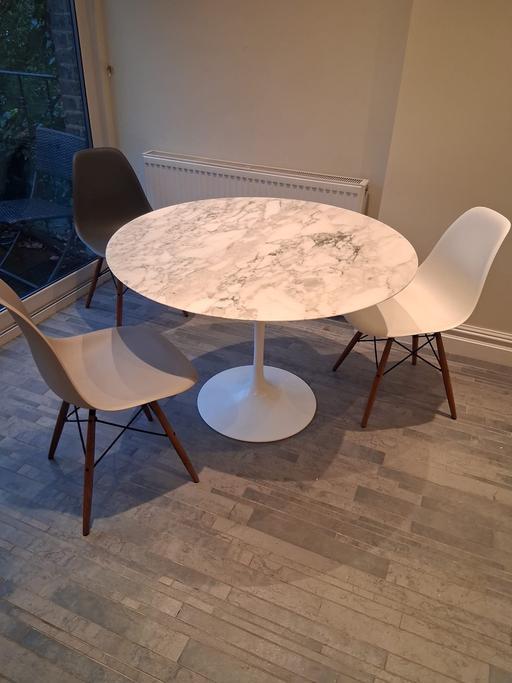 Buy & Sell Shepherd`s Bush West London - Photos for Marble Dining table set with 4 chairs - Sold