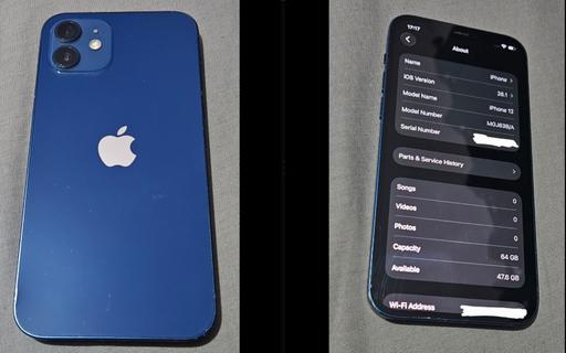 Buy & Sell Norbury South West London - Photos for IPHONE 12 64GB LATEST IOS 26.1 > BLUE