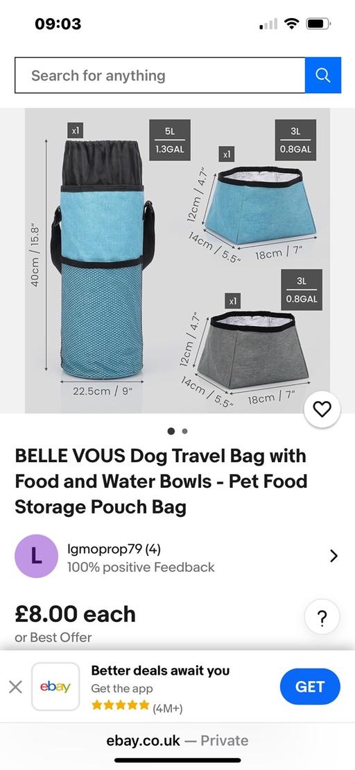 Buy & Sell Wednesfield Wolverhampton - Photos for Travel dog food n water bowls