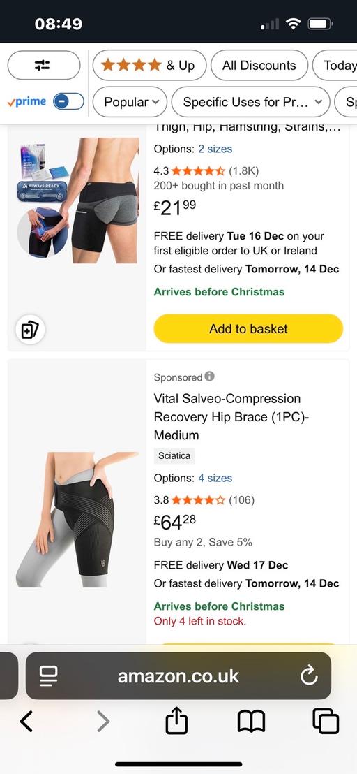 Buy & Sell Wednesfield Wolverhampton - Photos for New hip n thigh brace one size