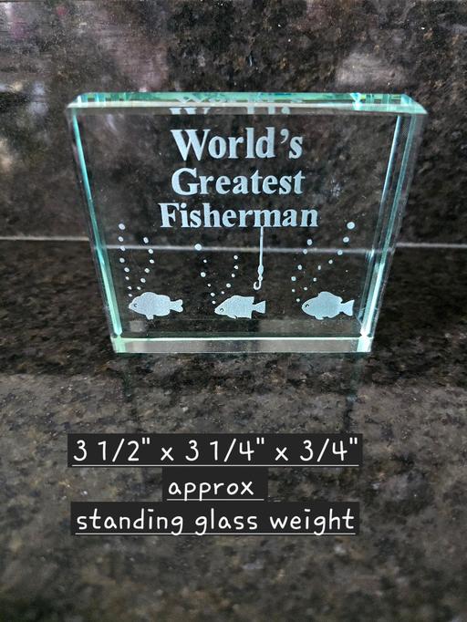 Buy & Sell Oldbury Sandwell - Photos for World's Greatest Fisherman glass paperweight