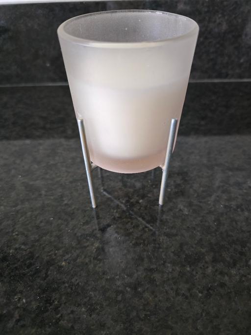 Buy & Sell Oldbury Sandwell - Photos for Pink candle on stand, new without tags