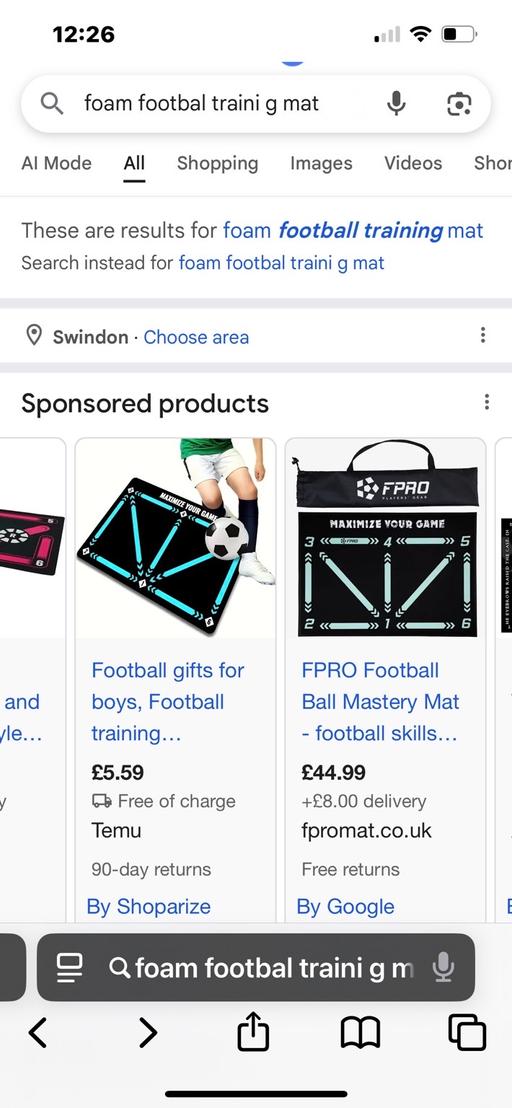 Buy & Sell Wednesfield Wolverhampton - Photos for New football training mat 3£ each a few