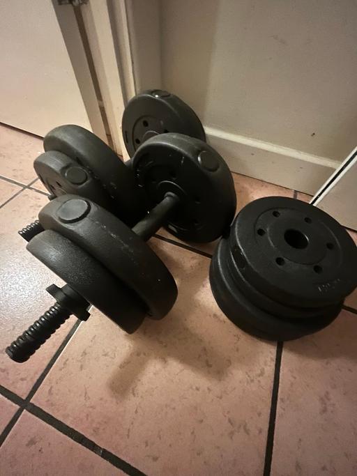 Buy & Sell Harborne Birmingham - Photos for Dumbbell bars x2 with weights and stars