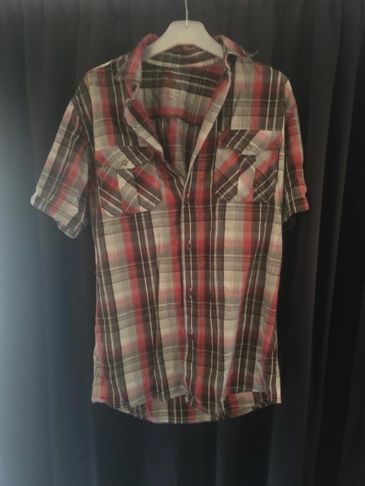 Buy & Sell Doddington Fenland - Photos for 🧥 Men’s Short Sleeve Checked Shirt – 100% Co