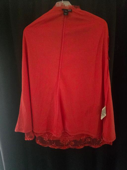 Buy & Sell Doddington Fenland - Photos for H&M Red Chiffon Skirt with Lace Hem
