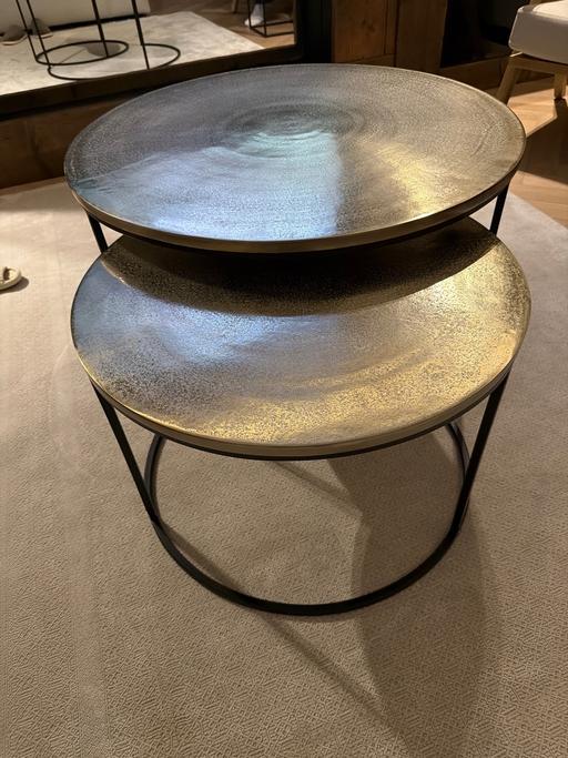 Buy & Sell Grange Park North London - Photos for BRAND NEW Designer brass coffee table set of