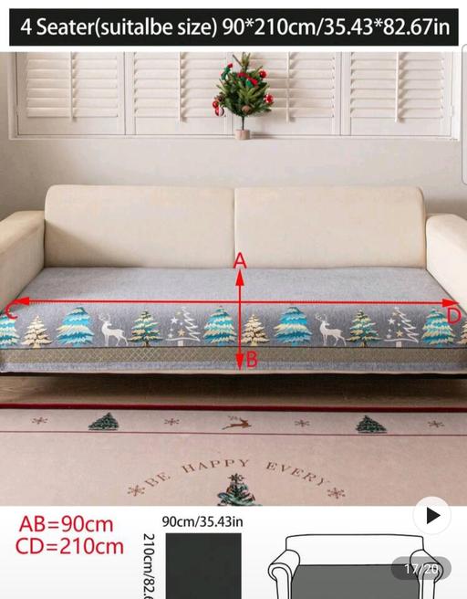 Buy & Sell Waterhead Oldham - Photos for Festive sofa Cover protector