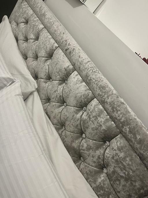 Buy & Sell Birkenhead Wirral - Photos for Grey double bed ottoman and mattress