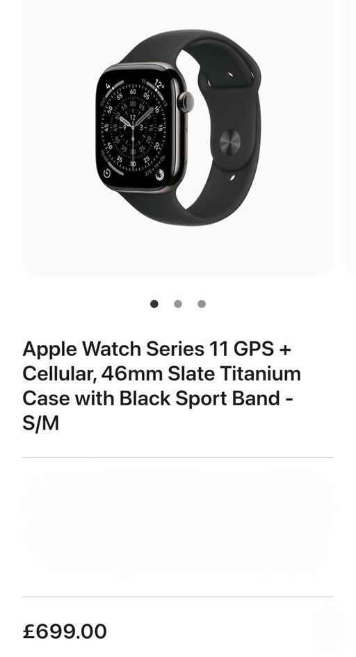 Buy & Sell - Photos for Apple Watch Series 11 GPS + Cellular 46mm