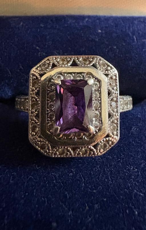 Buy & Sell Deal Dover - Photos for Amethyst and moissanite sterling silver ring