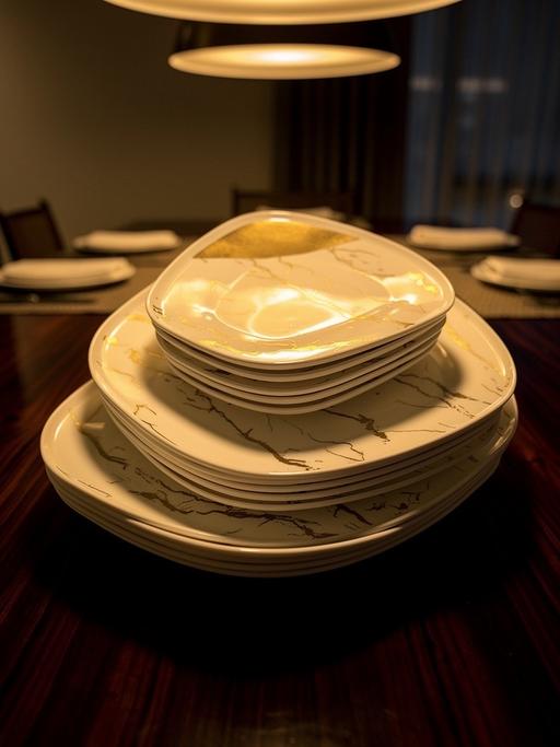 Buy & Sell Chinbrook South East London - Photos for Elegant 18 piece Dinnerware set white & gold