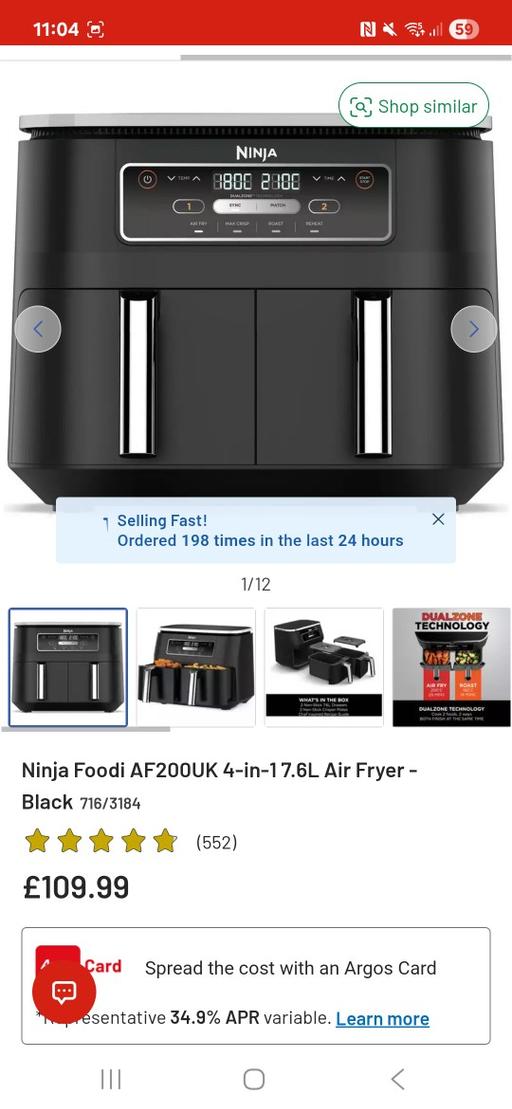 Buy & Sell Wandsworth South West London - Photos for ninja duel air fryer
