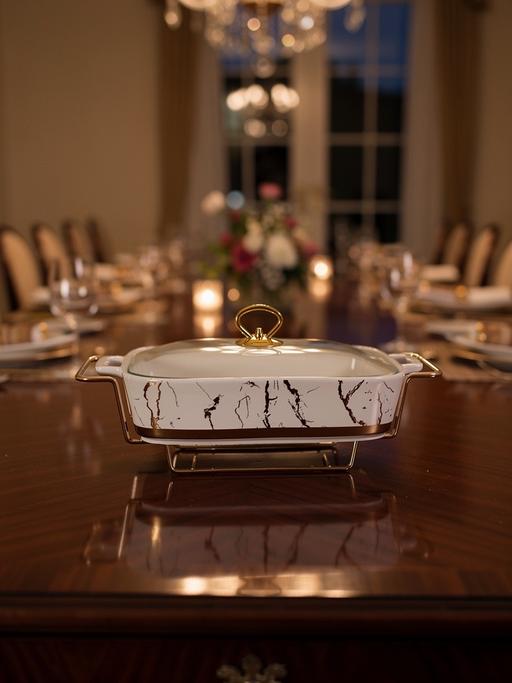 Buy & Sell Chinbrook South East London - Photos for Ceramic chafing dish buffet set marble gold