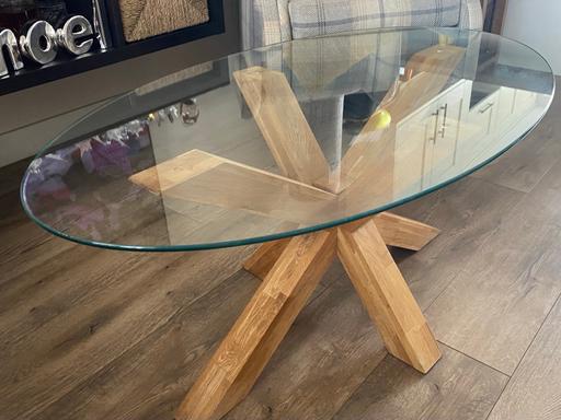 Buy & Sell Pelsall Walsall - Photos for Coffee table glass/natural oak