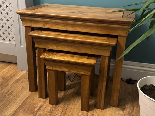 Buy & Sell Oldbury Sandwell - Photos for Oak wooden nest of tables RRP £249
