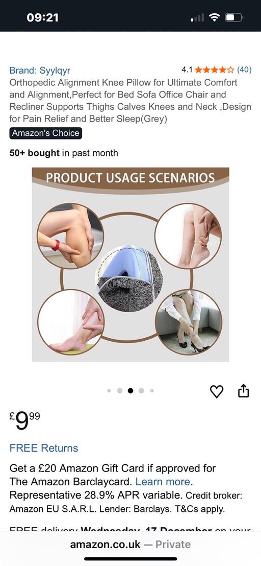 Buy & Sell Wednesfield Wolverhampton - Photos for New leg sleep pillow