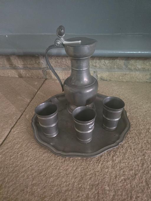 Buy & Sell Swingbrow Fenland - Photos for Vintage French Pewter Jug with Tray & Cups