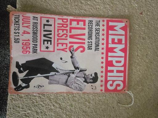 Buy & Sell Swingbrow Fenland - Photos for Elvis Presley Vintage Style Metal Wall Sign