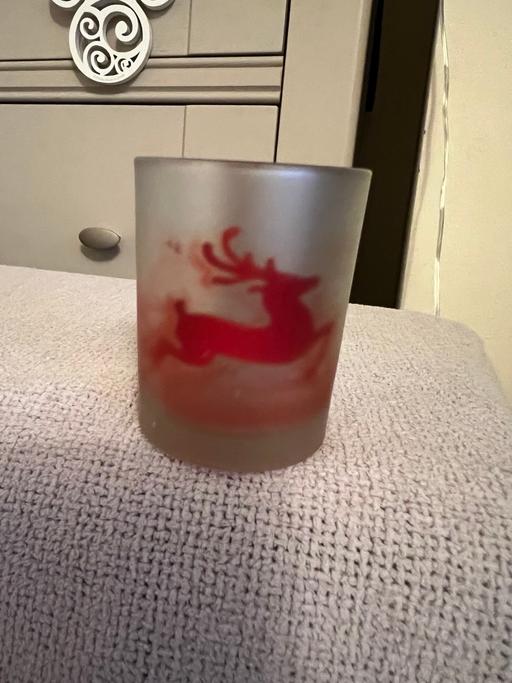 Buy & Sell Hetton-Le-Hole Sunderland - Photos for Raindeer Glass Tea light Holder ( New )
