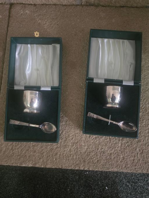 Buy & Sell Swingbrow Fenland - Photos for Angora Silver-Plated Egg Cup & Spoon Set