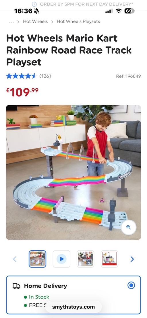 Buy & Sell Northumberland Heath Bexley - Photos for Mario hot wheels rainbow road track