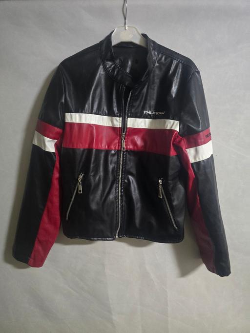 Buy & Sell Doddington Fenland - Photos for Men’s Faux Leather Biker Jacket – Black / Red