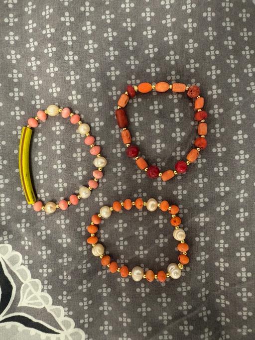 Buy & Sell Barnehurst Bexley - Photos for Three Handmade coral bead bracelets