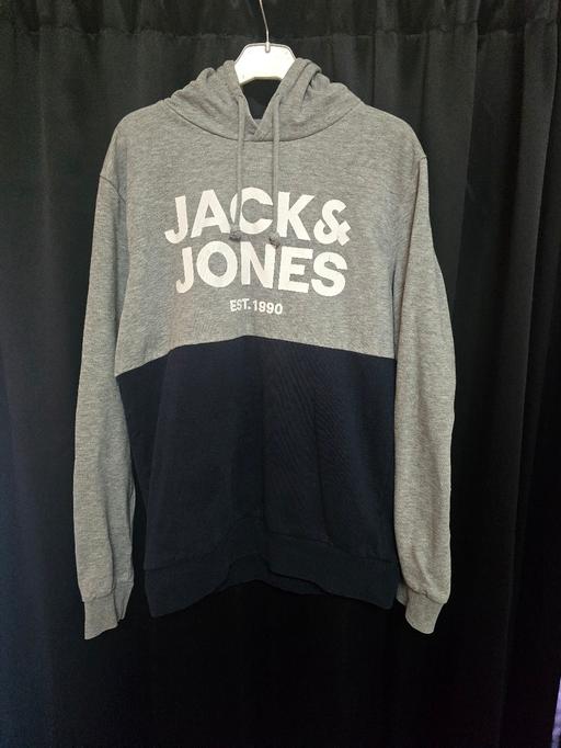Buy & Sell Swingbrow Fenland - Photos for Jack & Jones Hoodie – Grey & Navy – Size M