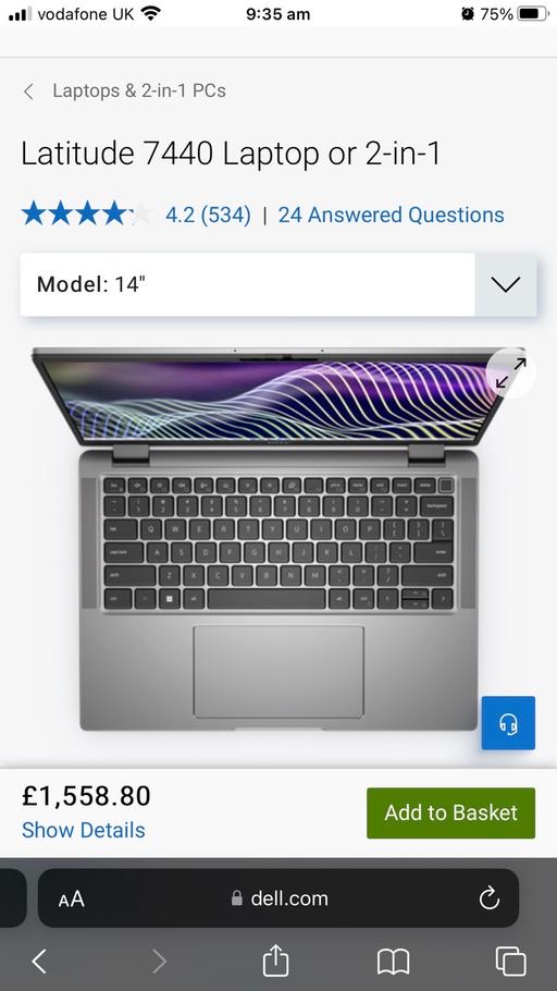 Buy & Sell Cann Hall East London - Photos for Dell Latitude 7440 Ultra i7