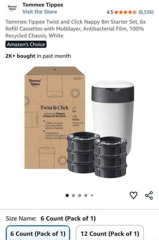 Buy & Sell Smethwick Sandwell - Photos for tommee tippee twist and click nappy bin