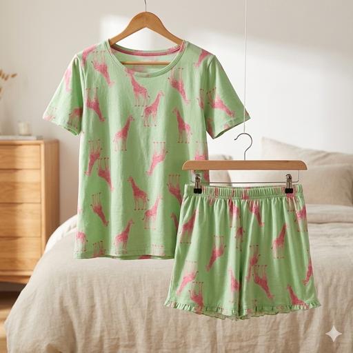 Buy & Sell Blackpool Town Centre Blackpool - Photos for Giraffe Print Shortie Short Pjs size 20/22