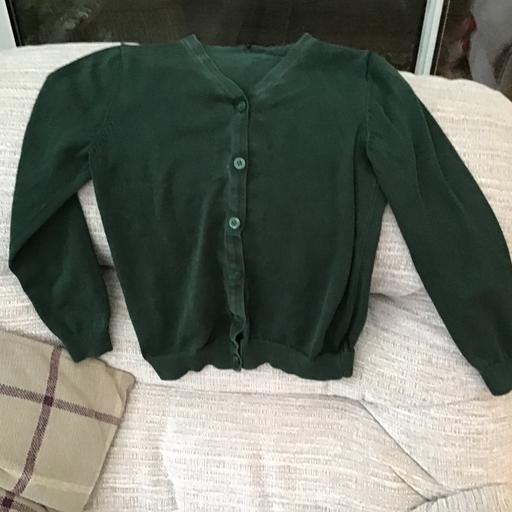 Buy & Sell Essington Wolverhampton - Photos for Green school cardigan age 9/10