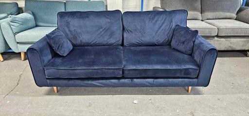 Buy & Sell Cheslyn Hay South Staffordshire - Photos for Blue Velvet 3-Seater Sofa
