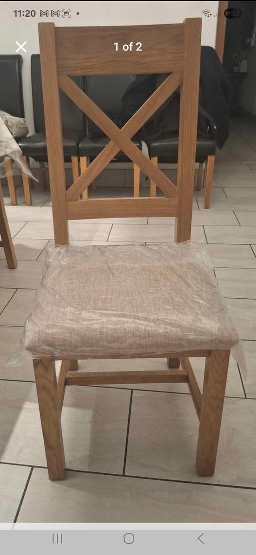 Buy & Sell Eastville Bristol - Photos for 10 brand new oak cross back dining chairs