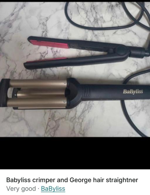 Buy & Sell Eastville Bristol - Photos for George hair straightener, 1 crimper